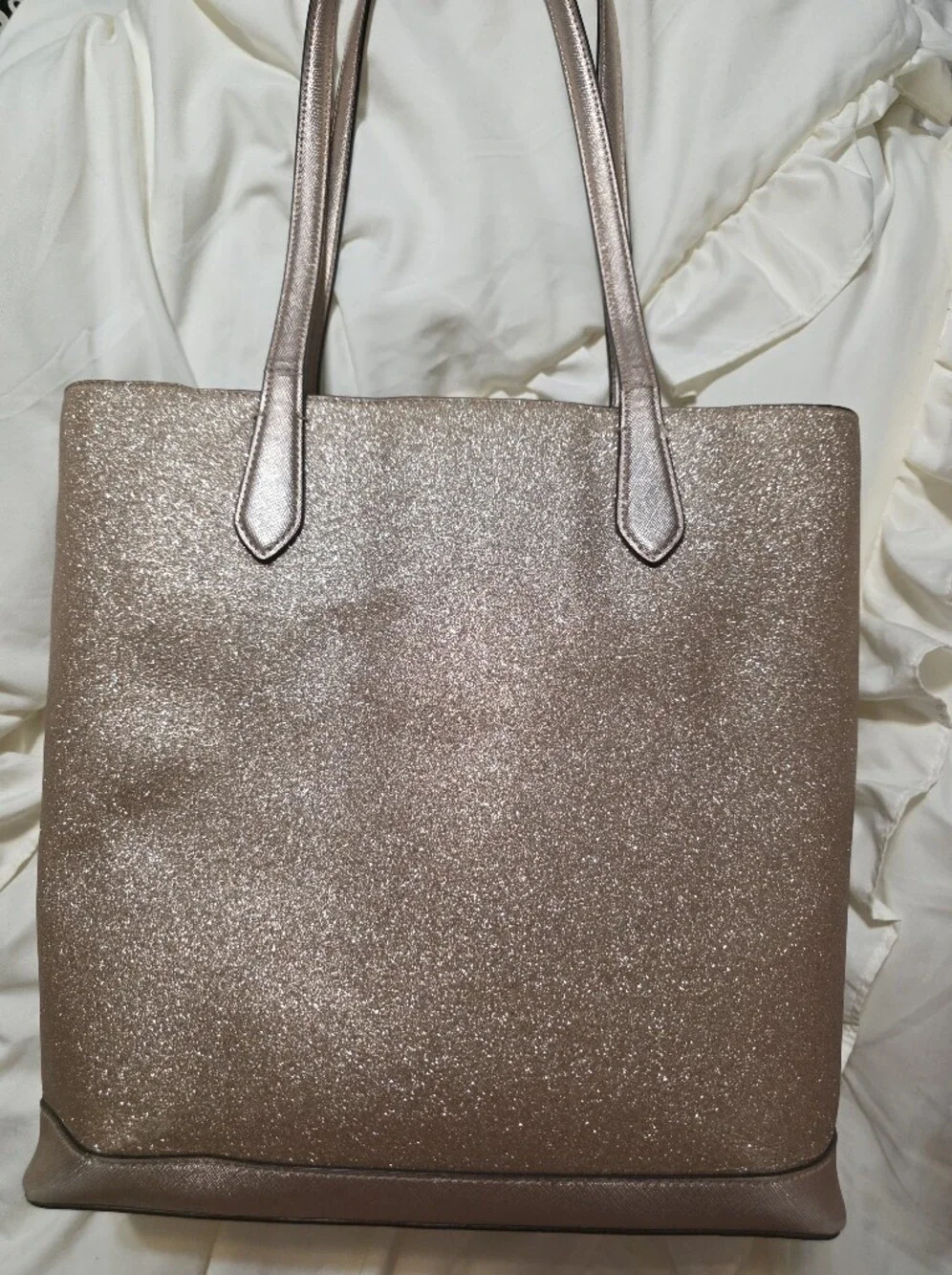 Kate Spade Glittery Pink Tote Bag with Dual Shoulder Straps